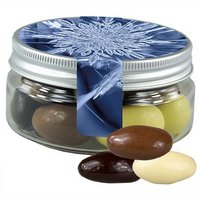 Mandel-Schoko Trio 80g in Mini Sweet Dose mit Logo