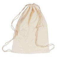 Baumwoll Rucksack naturfarben mit Logo