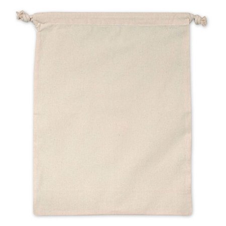 Baumwollbeutel Manila 25 x 30 cm mit Kordelzug und eigener Werbung