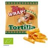 Bio Tortilla Röllchen mit Logo