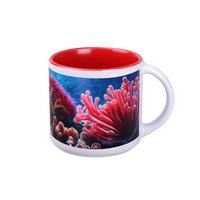 Keramikbecher Modern Art mit Kunst und eigenem Logo bedruckt