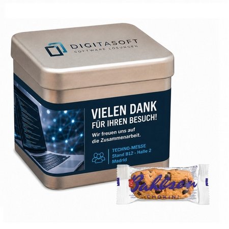 Chokini von Balsen in Metalldose mit Logo