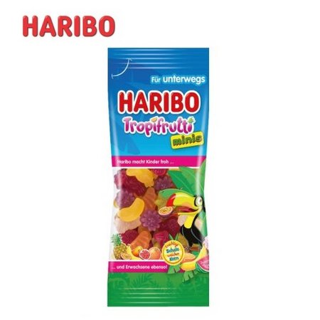 Füllung 3D Präsent Container  Haribo Tropifrutti  mit Logo