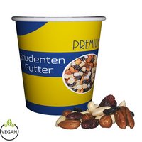 Premium Studentenfutter 40g im Mini Snackbecher bedruckt mit Logo