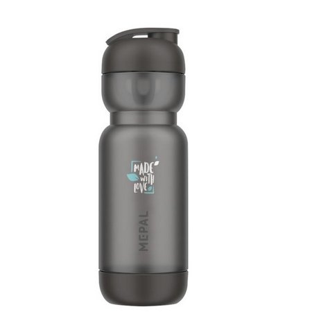 Mepal Shaker 800 ml Sportflasche mit Logo schwarz
