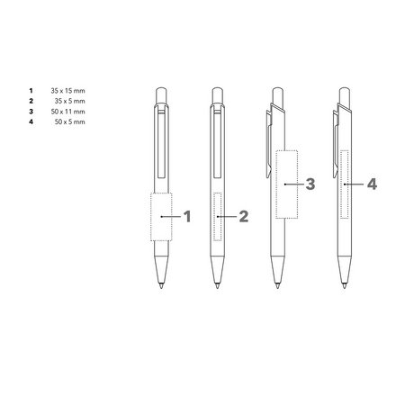 Senator Kugelschreiber Arvent Glossy Druckfläche für Logo