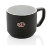 Schwarze Moderne Keramiktasse 350ml mit Logo