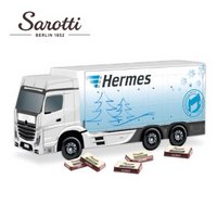 3D Adventskalender LKW mit Sarotti Schokolade mit Logo
