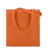 City-Bag 2 PP-Tasche mit Boden u. Seitenfalte 38x42x10 cm mandarin mit Logo