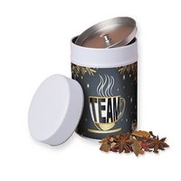 Glühweingewürz grob ca. 150g Metalldose Maxi silber mit Logo