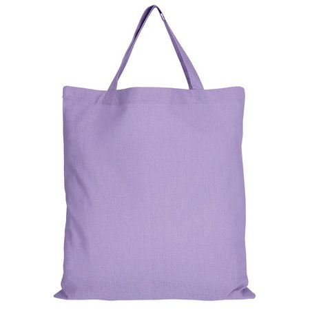 Baumwolltasche CLASSIC 38 x 42 cm mit zwei kurzen Henkeln lavendel als Werbegeschenk