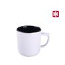 Keramikbecher Rico Pure weiß/schwarz mit eigenm Logo bedruckt