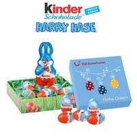 Osternest mit Kinder-Schokolade mit Logo