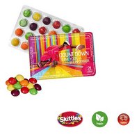 Kleinster Event-Kalender der Welt Skittles Original Fruity Candy mit Logo