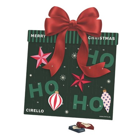 Shape Adventskalender Geschenk Sarotti bedruckt mit Logo