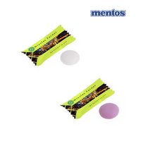 Flowpack mit 1 Mentos mit Logo