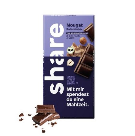 Inhalt share Bio-Schokolade mit Logo