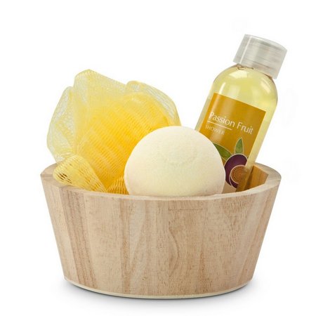 Wellness-Geschenkset Yellow in Balance mit Logo