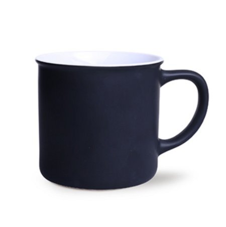 Keramikbecher Loft Supreme schwarz/weiß mit individuellem Logo bedruckt
