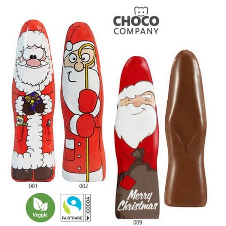 Mini Schoki Weihnachtsmännchen Standard mit Logo