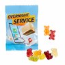 Overnight Fruchtgummi bedruckt mit eigenem Logo