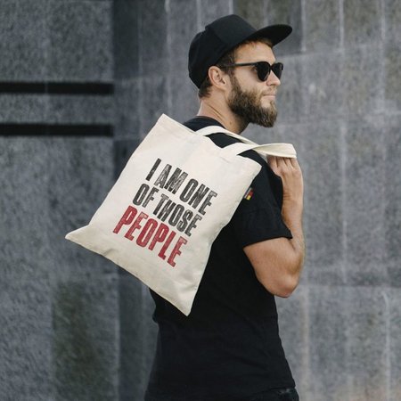 Baumwolltasche BREMEN 38 x 42 cm mit langen Henkeln, Made in Germany mit Werbung