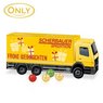 3D Adventskalender LKW mit Fairtrade Milchschokolade mit Logo