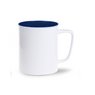 Keramikbecher Tommy Duo weiß/blau mit eigenem Logo