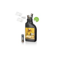 Brain Fuel Kanister mit Traubenzucker bedruckt mit Logo