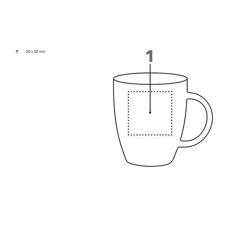 senator® Maxim Porzellantasse mit Druckfläche