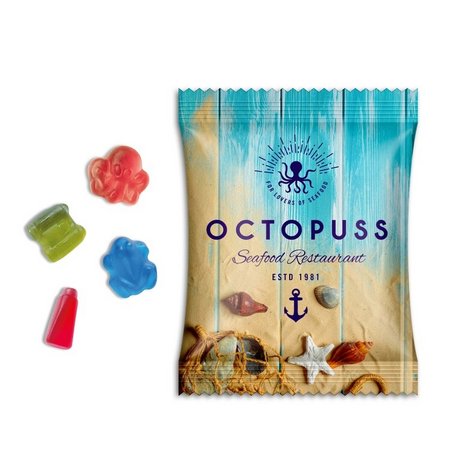 Fruchtgummi Sonderformen 10g bedruckt mit Logo