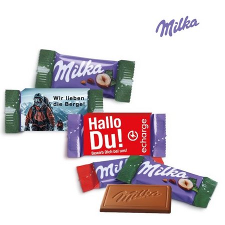 Milka Schokotäfelchen mit Logo
