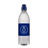Quellwasser Natur mit Sportverschluss 500 ml blau bedruckt mit Logo