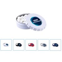 Mini Klick-Klack Dose Pfefferminz mit Werbedruck