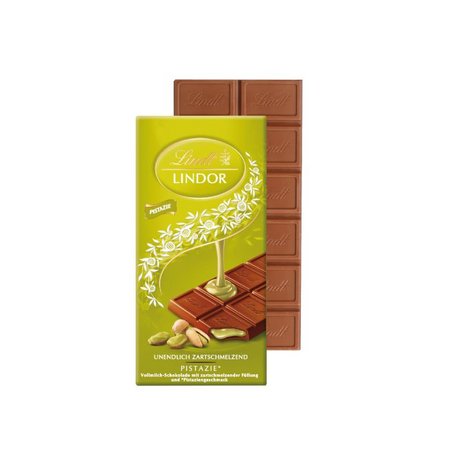 PREMIUM SCHOKOLADE LINDT LINDOR PISTAZIE mit Logo