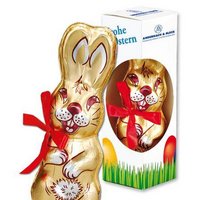Schokoladen Osterhase in der Box 80g bedruckt mit eigenem Logo