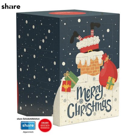 Tower Adventskalender share Schokolade mit Logo