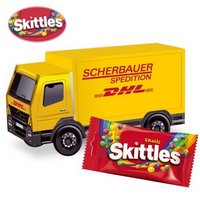 3D Präsent LKW mit Skittles mit Logo