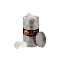 Ölfass gefüllt mit Süßigkeiten mit Logo