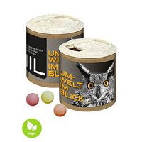 Papier-Werbedose Fruchtbonbons mit Logo