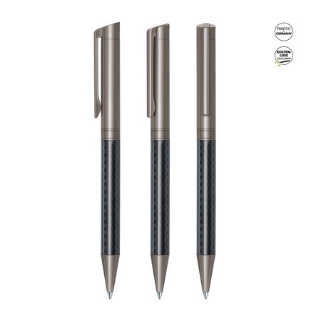 Senator Kugelschreiber Carbon Black bedruckt mit Logo