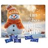 Wand-Adventskalender mit Klett Fairtrade Schokolade mit Logo