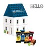3D Präsent Haus mit Lindt HELLO Mini mit Logo