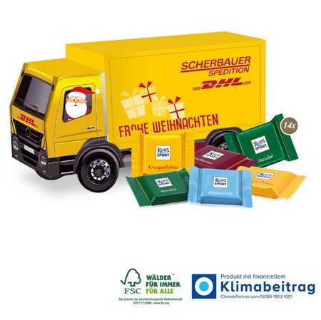 3D Präsent LKW Ritter Sport mit eigenem Logo