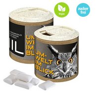 Papier-Werbedose Zuckerfreier Kaugummi mit Logo