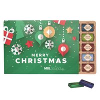 Premium Tisch Adventskalender Lindt Eco Papierblister bedruckt mit Logo