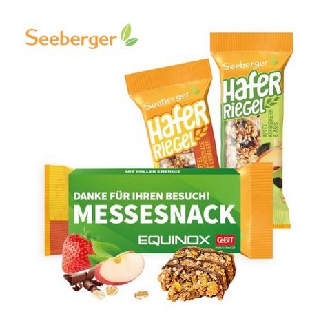 Seeberger Hafer Riegel mit Logo