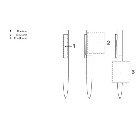 Senator Kugelschreiber Headliner Soft Touch Druckfläche für Logo