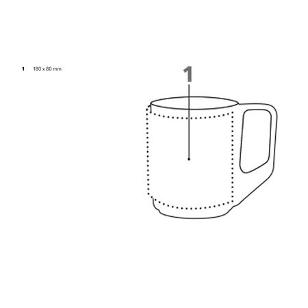 senator® Pics Solid Tasse mit Druckfläche