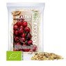 Bio Müsli Sauerkirsche 50g Express Maxi-XL-Tüte mit Etikett und Logo 